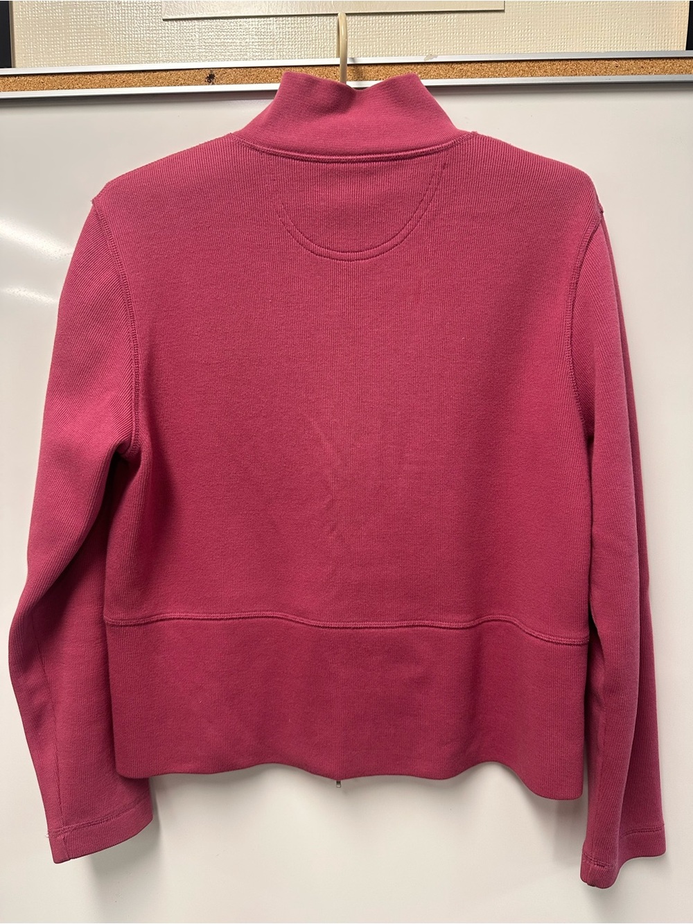 Faconnable Raspberry Zip Mock-Neck Sweater - Picture 2 of 5